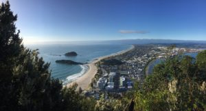 Looking out from the summit of Mauao (Mount Maunganui)